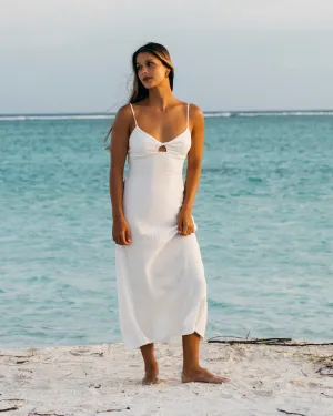 Crystal Clear Midi Dress - Salt Crystal Billabong