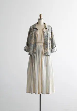 cumulus silk midi skirt 1919 Vintage