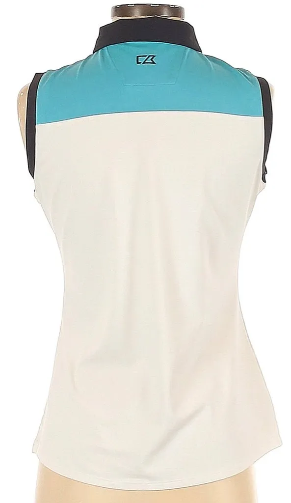 Cutter & Buck Color Block Sleeveless Golf Polo Size XS MSP$65