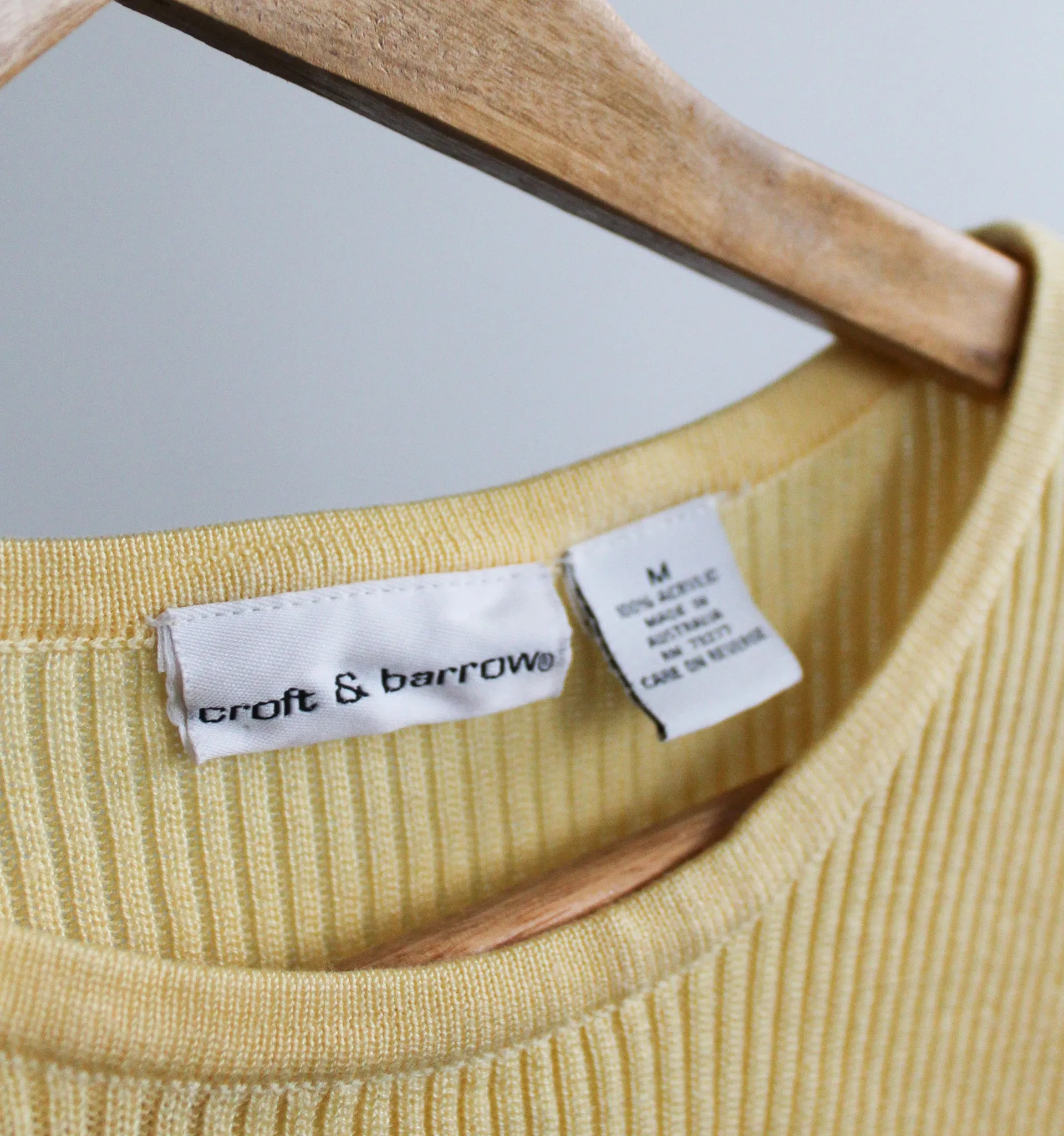 daffodil rib knit tee 1919 Vintage