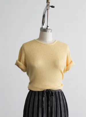 daffodil rib knit tee 1919 Vintage
