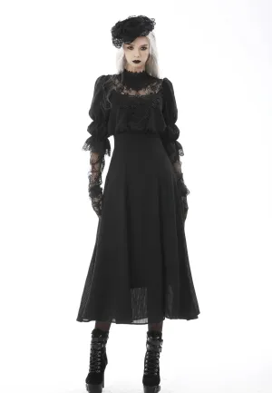 Dark in Love - Gothic Cutout Sexy Lace Angel Wings Bust - Dress