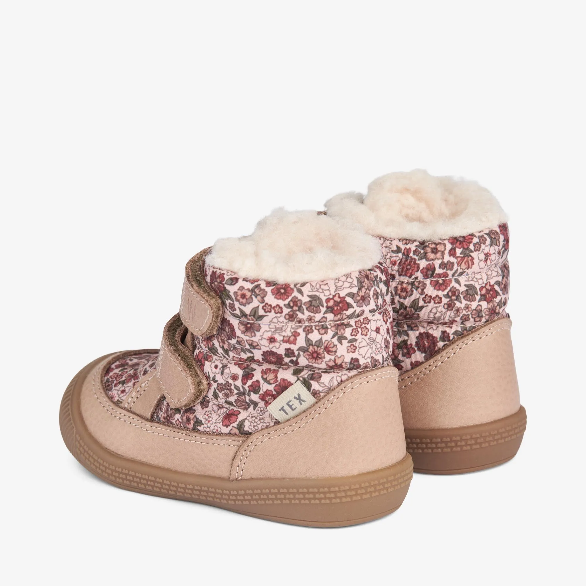 Daxi Wool Tex Print | Baby - rose dust flowers Wheat