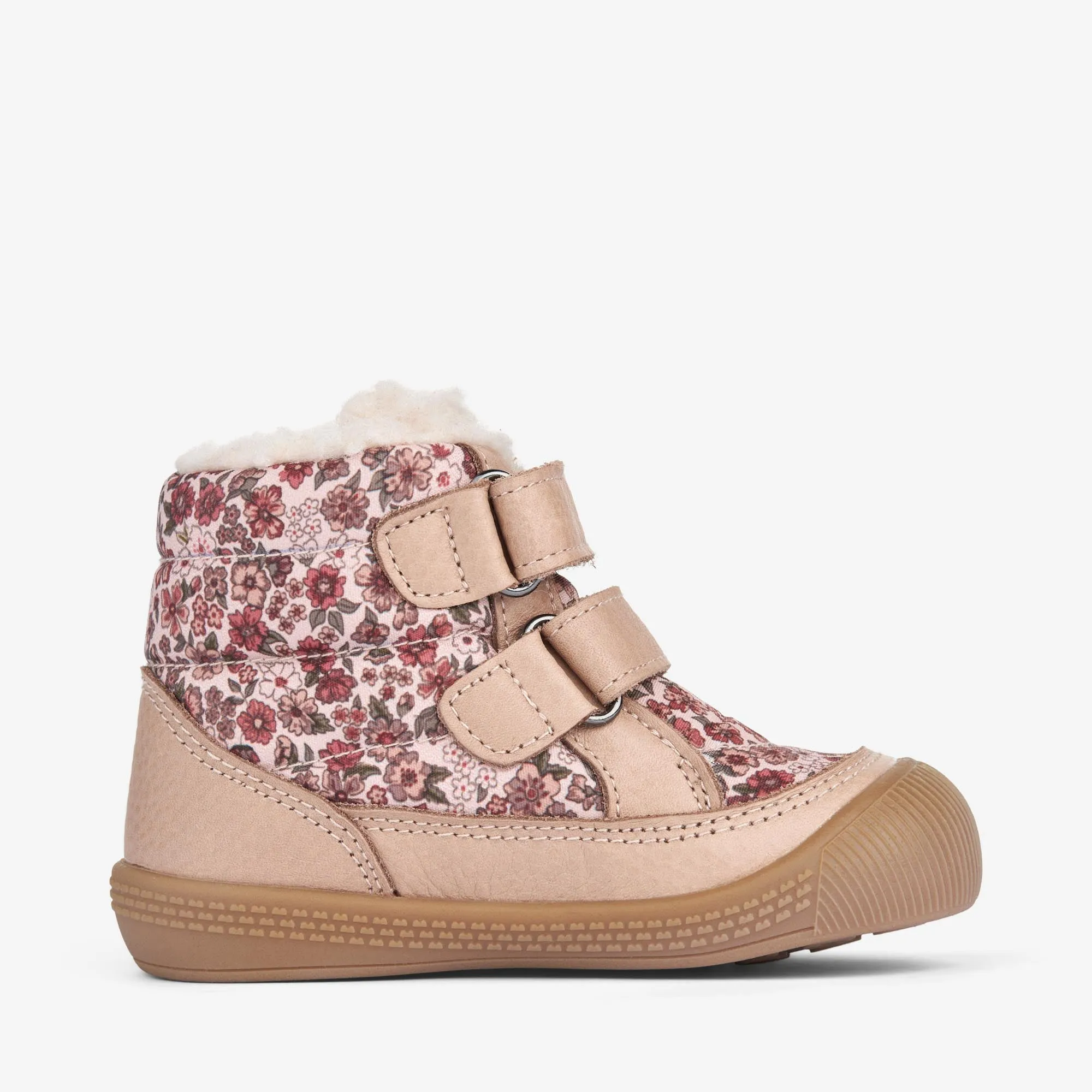 Daxi Wool Tex Print | Baby - rose dust flowers Wheat