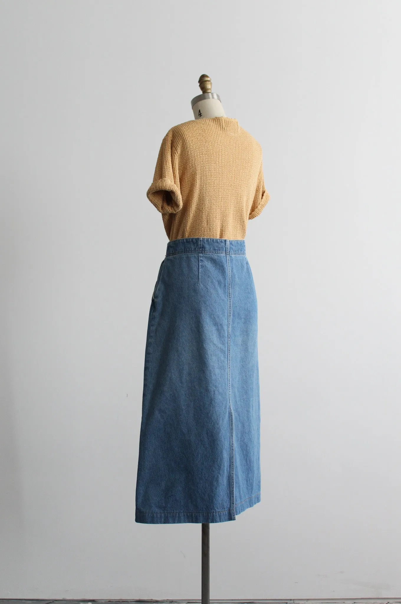 denim maxi skirt 1919 Vintage