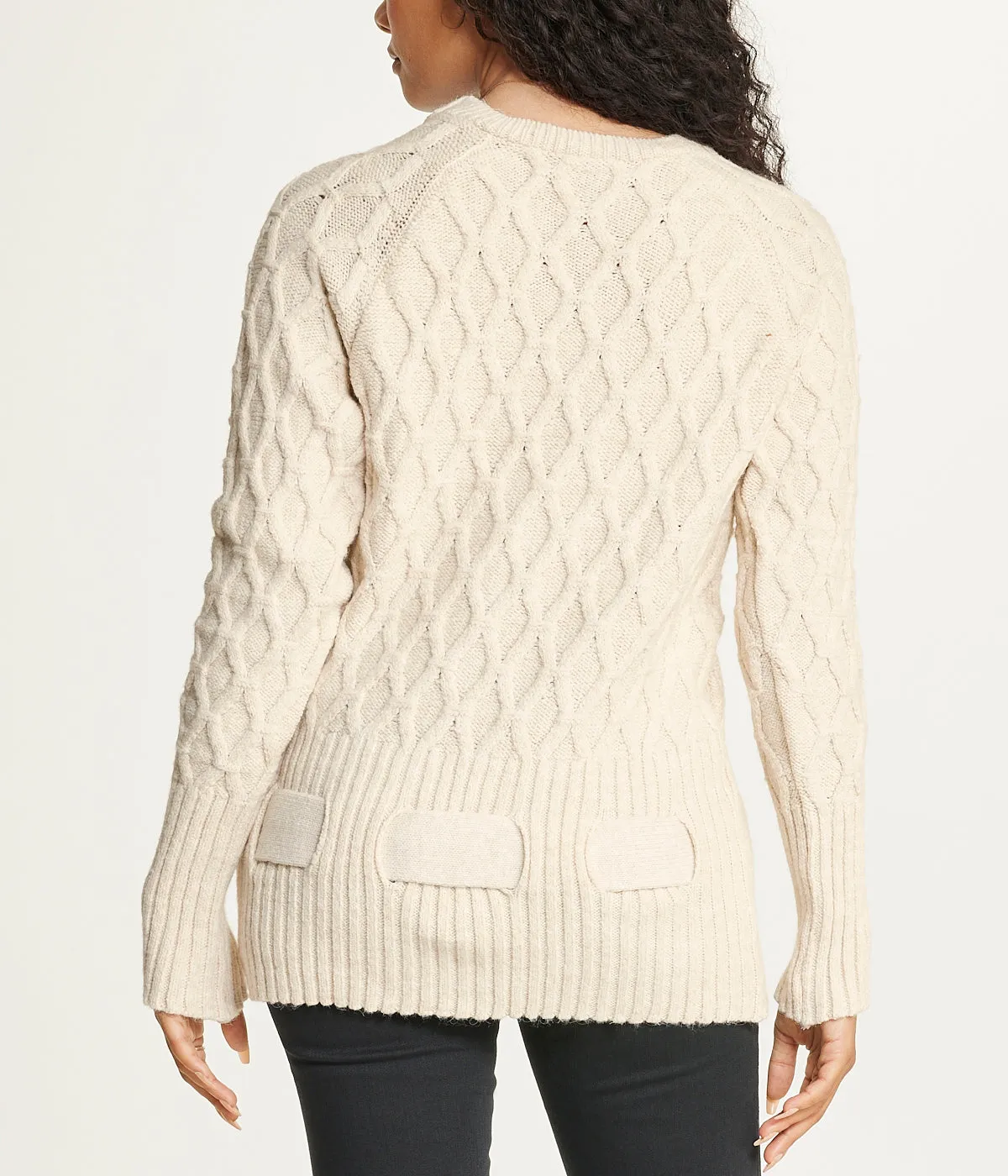 Diamond Belted Tunic Sweater