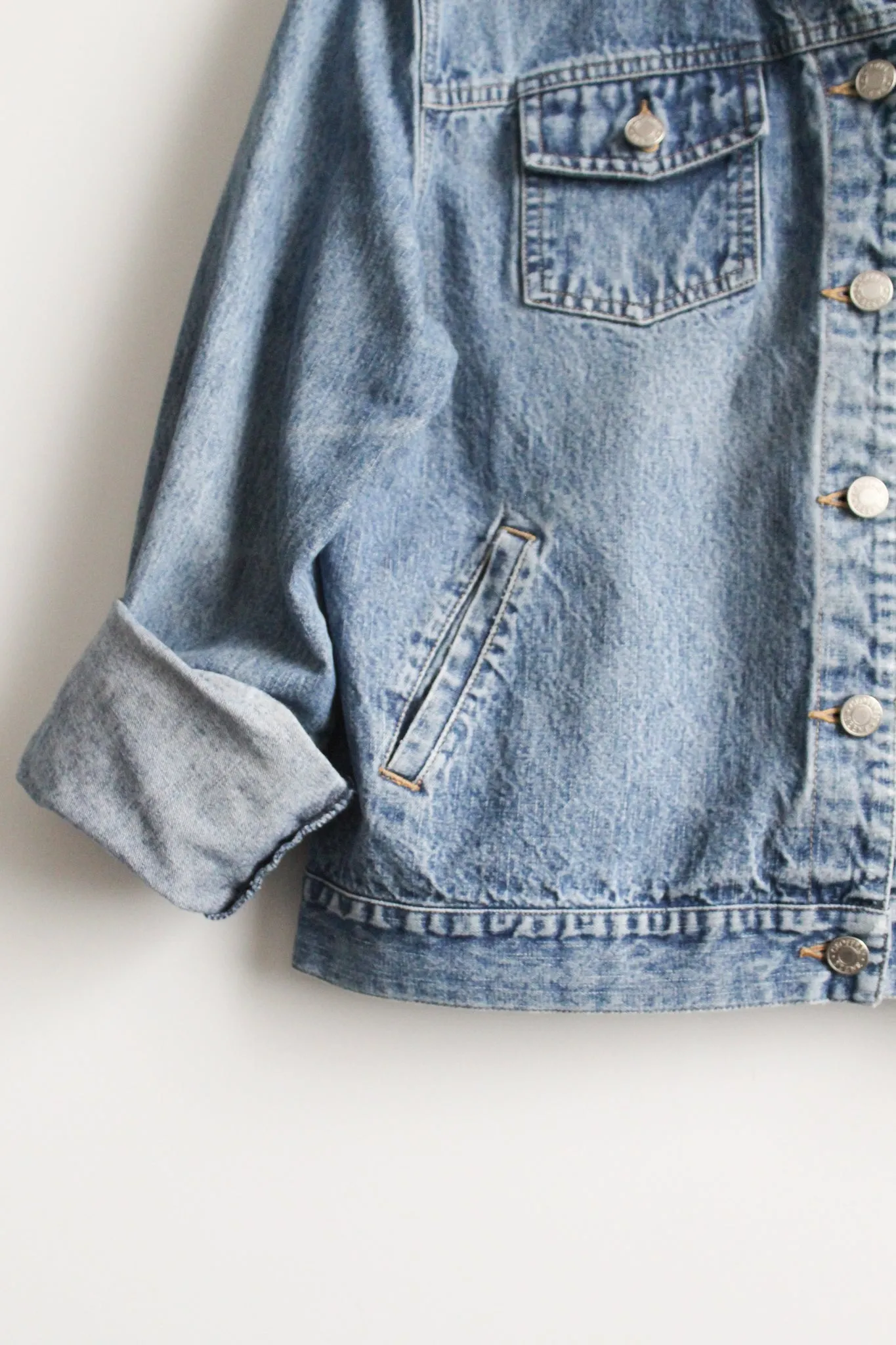 distressed denim jacket 1919 Vintage