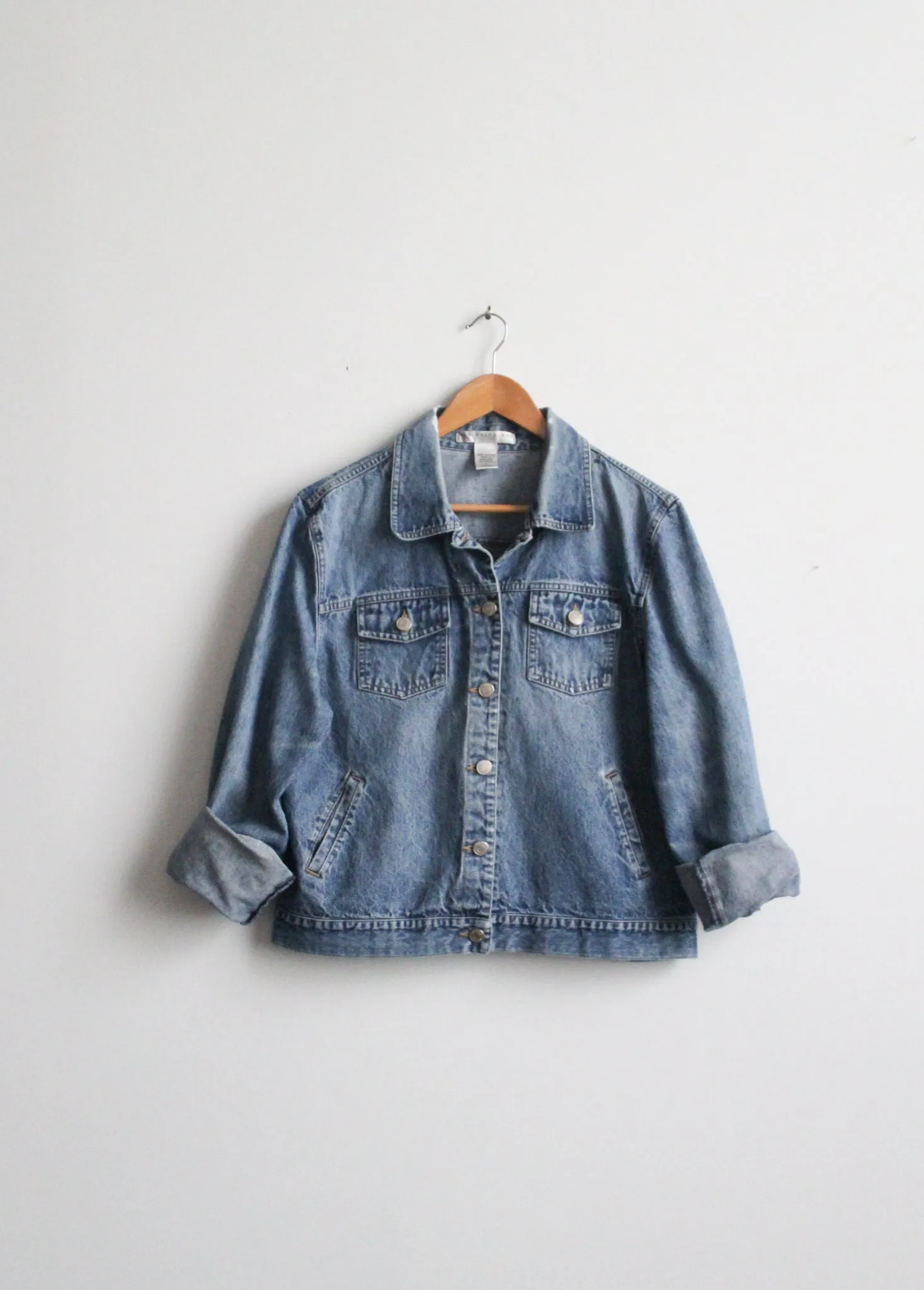distressed denim jacket 1919 Vintage