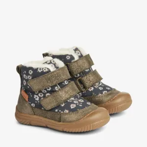 Dowi Pre Walker Velcro Tex | Baby - black flowers Wheat