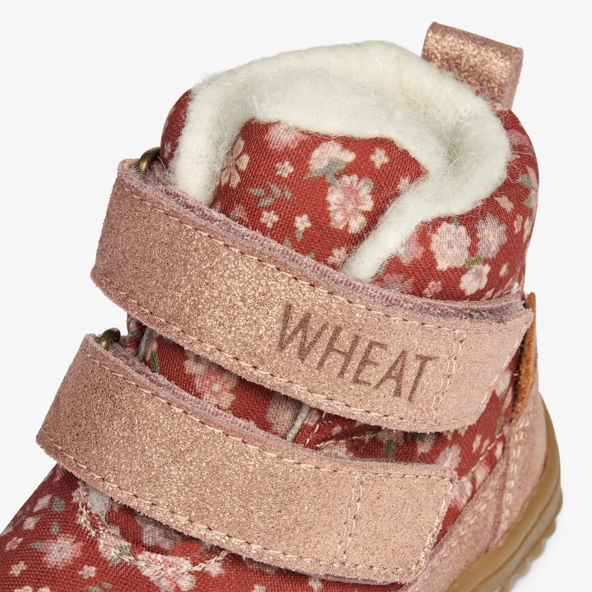 Dowi Pre Walker Velcro Tex | Baby - red flowers Wheat