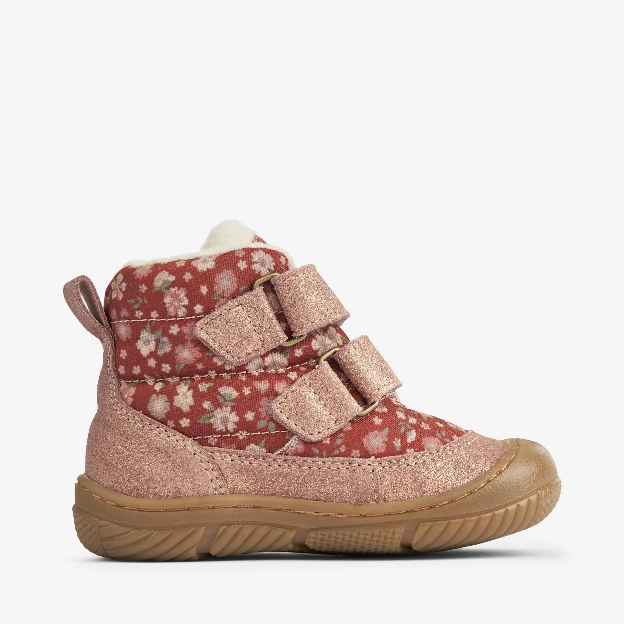 Dowi Pre Walker Velcro Tex | Baby - red flowers Wheat