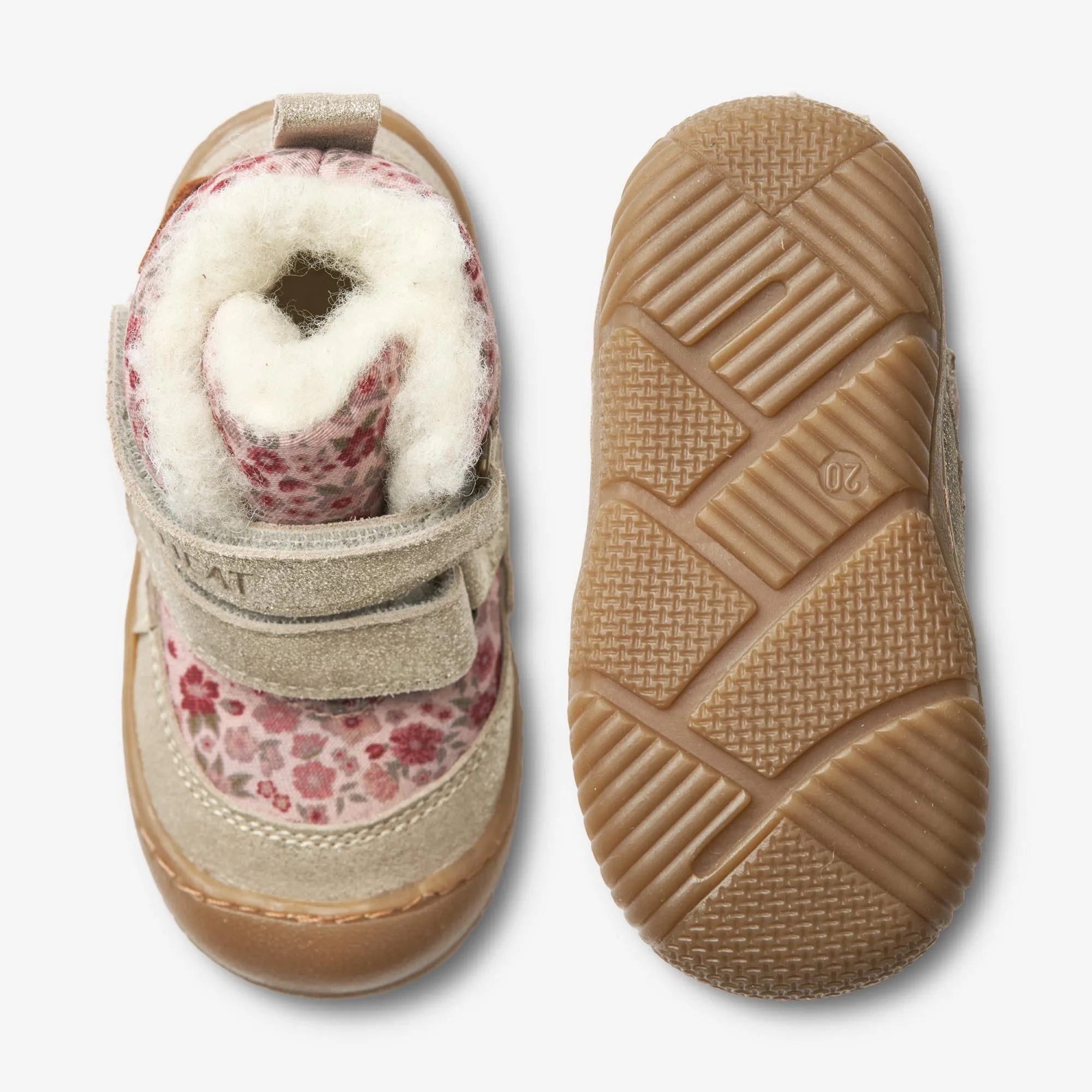 Dowi Pre Walker Velcro Tex | Baby - rose dust flowers Wheat