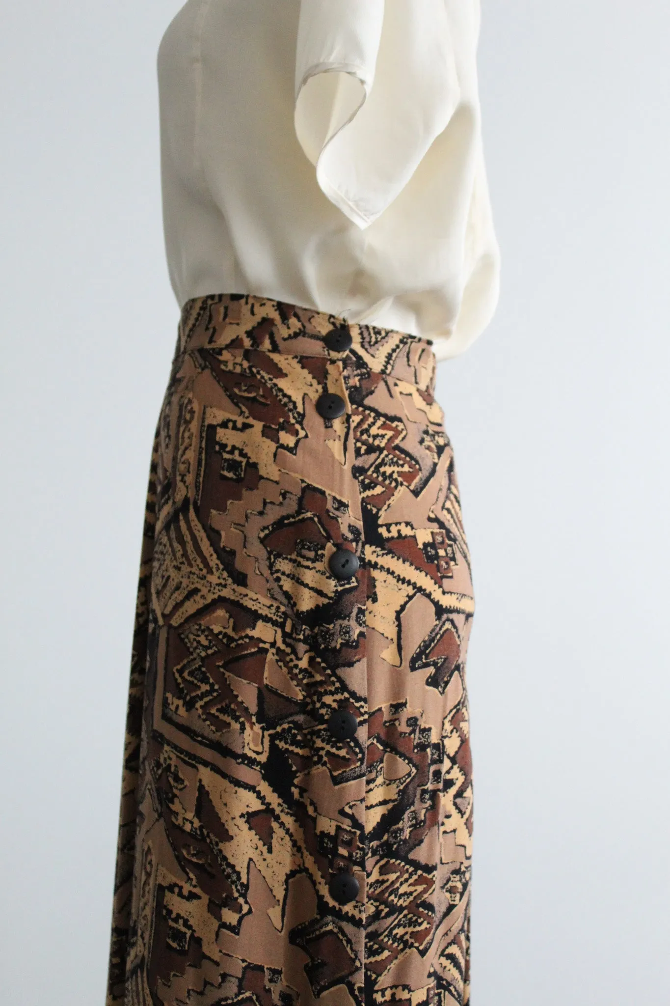 driftwood maxi skirt 1919 Vintage