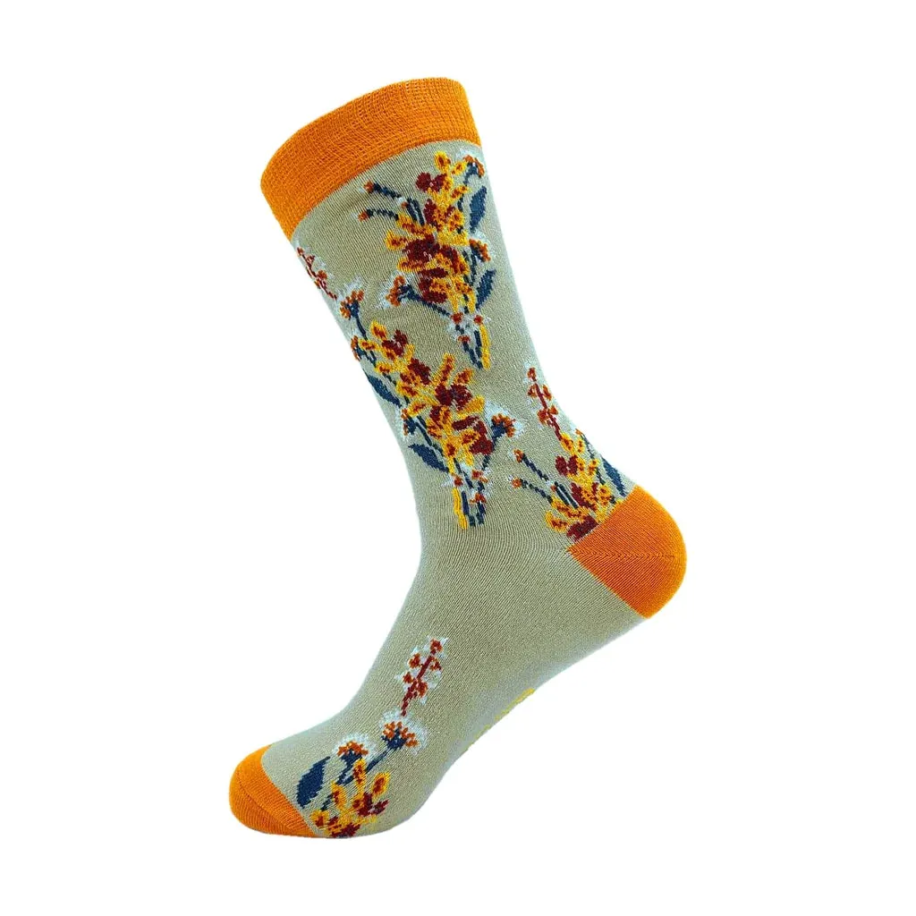 Eco Chic Eco-Friendly Flowers Bamboo Socks