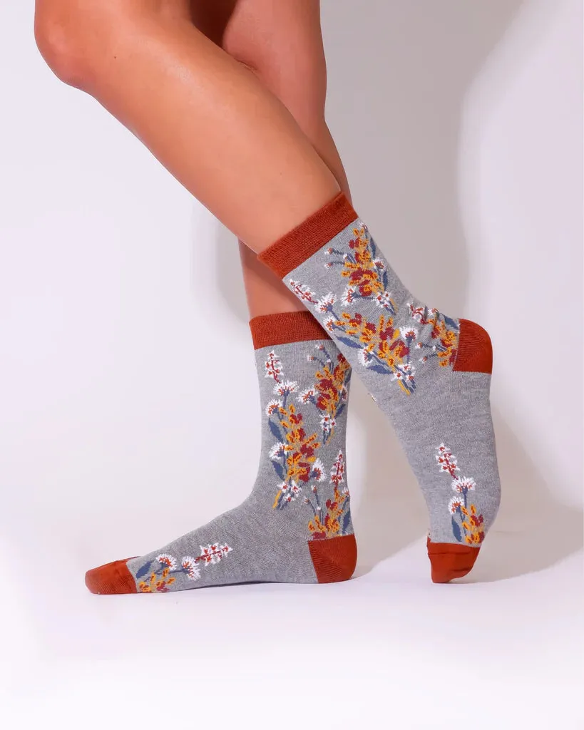 Eco Chic Eco-Friendly Flowers Bamboo Socks