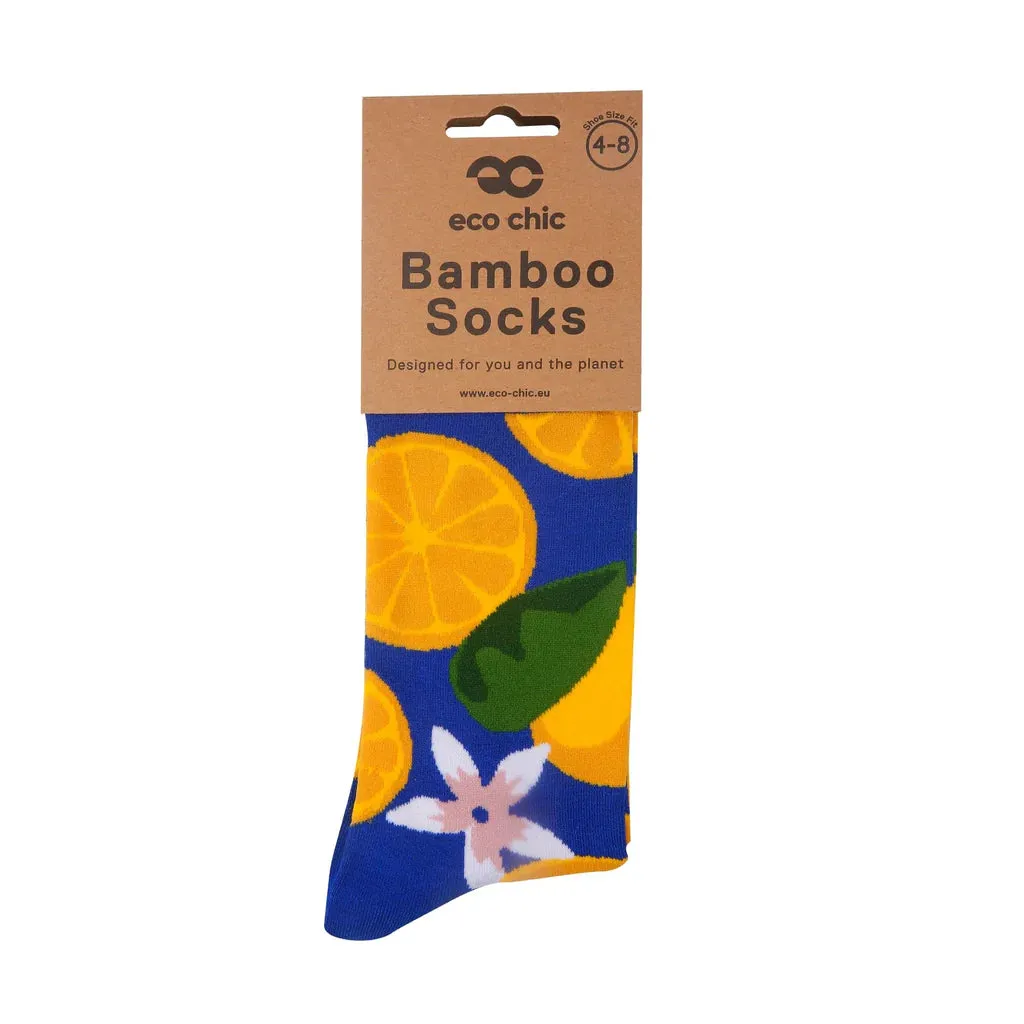Eco Chic Eco-Friendly Socks Blue Lemon