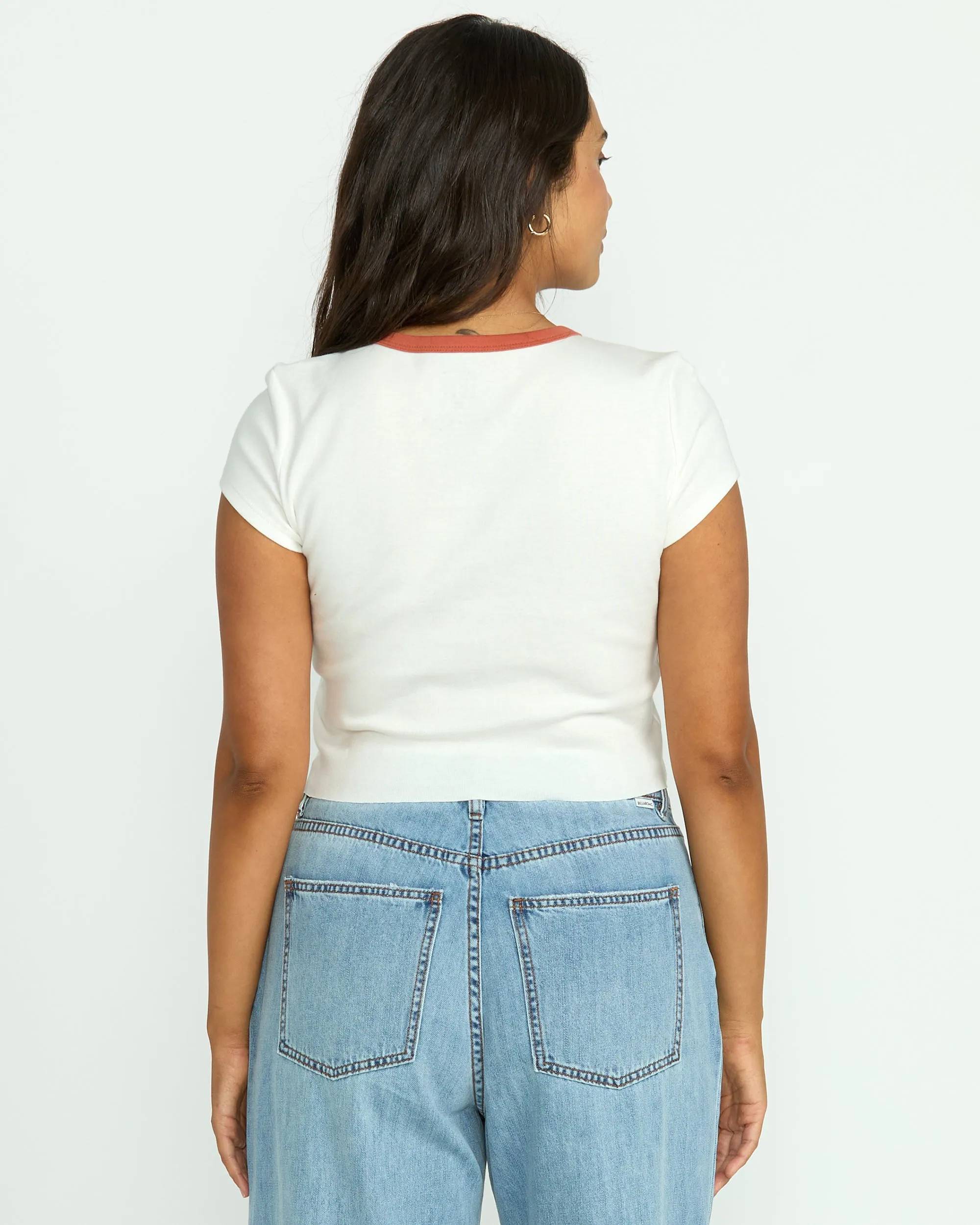Electric Feeling Tee - Salt Crystal Billabong