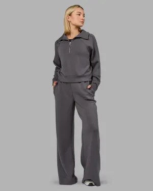 Elevate SoftTouch Wide Leg Pant - Asphalt