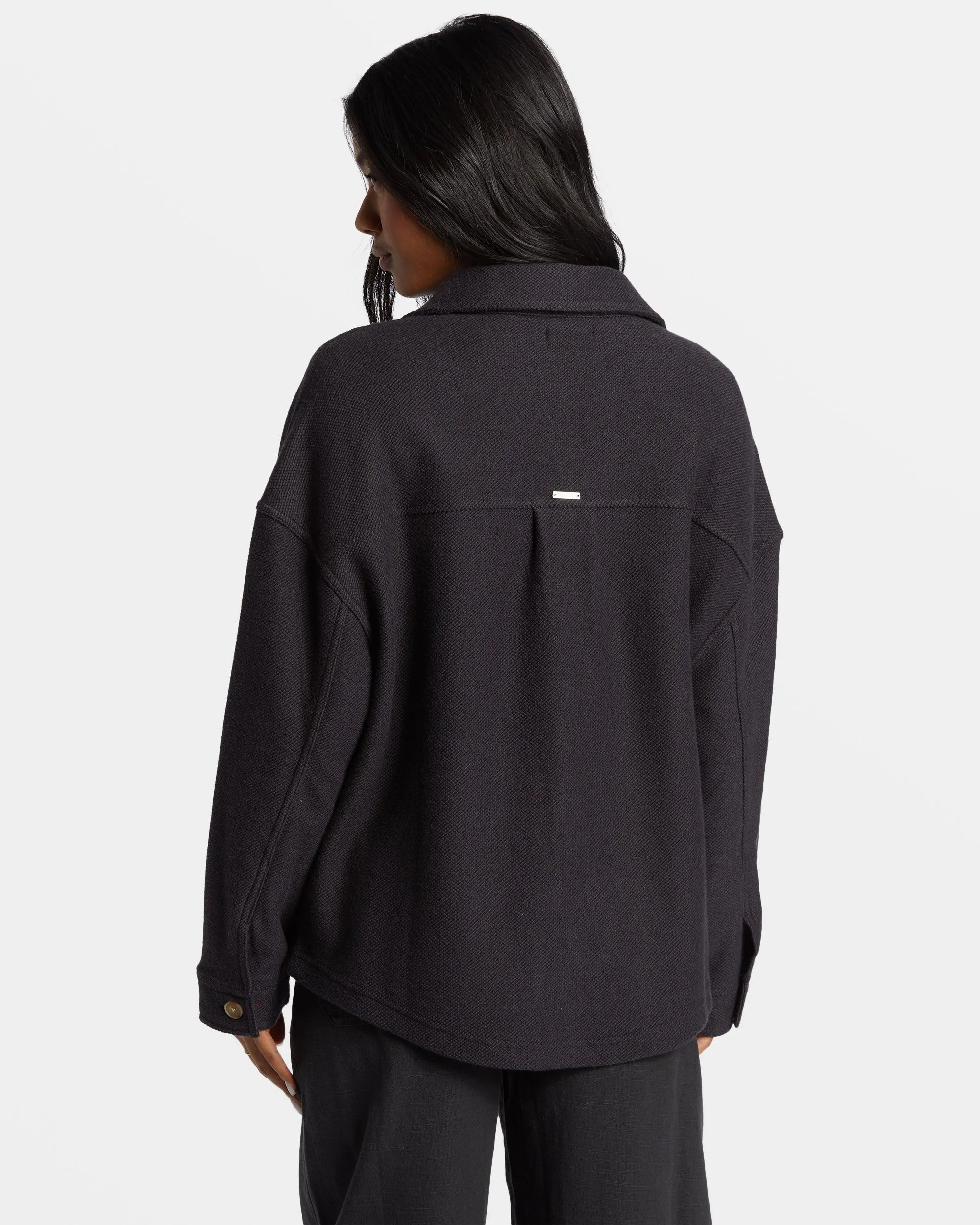 Everytime Oversized Shacket - Black Sands Billabong