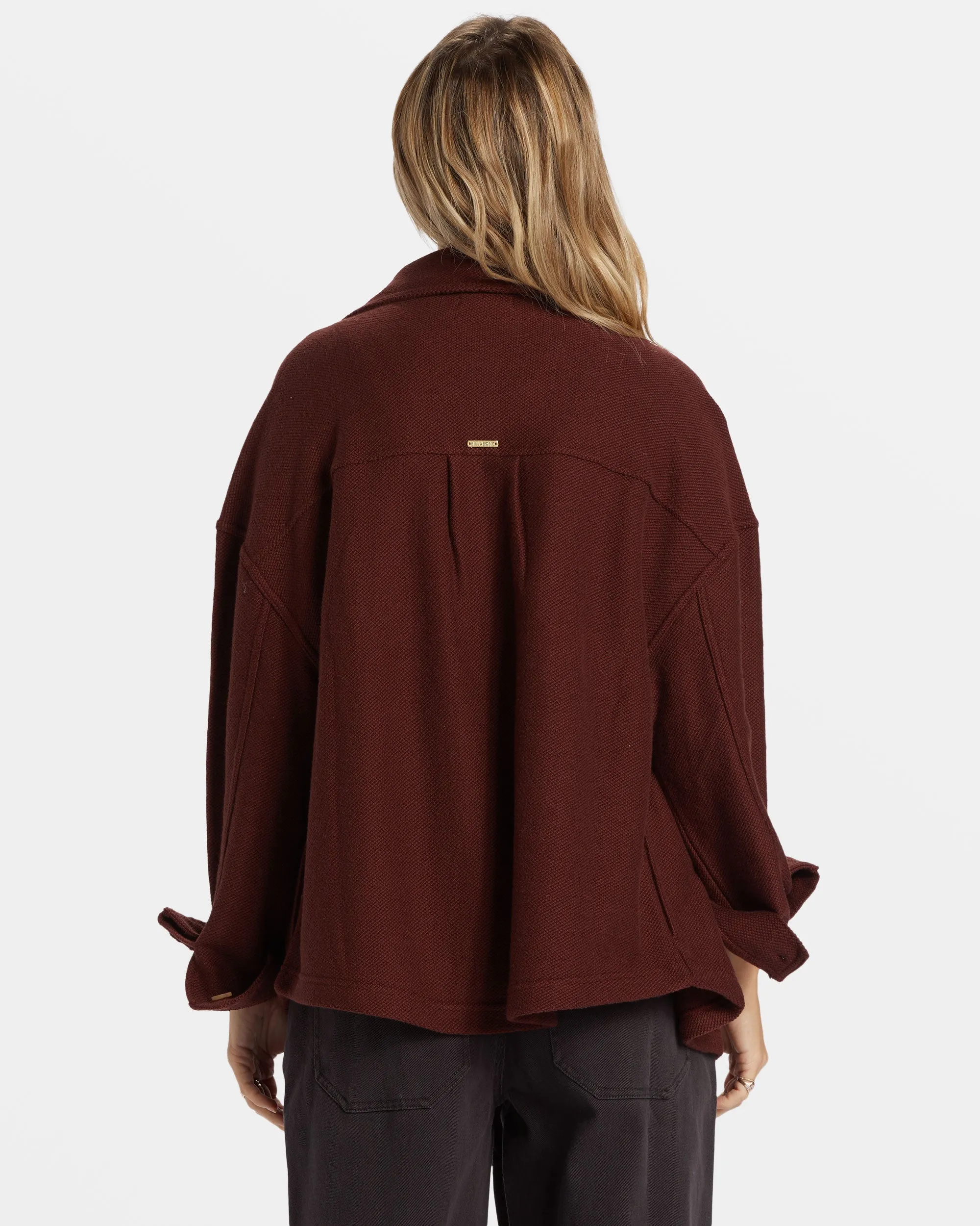 Everytime Oversized Shacket - Choc Chip Billabong
