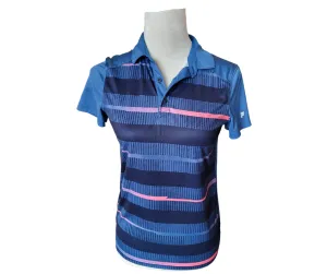 Fila Dark Blue Patterned Short Sleeve Golf Polo Size XS