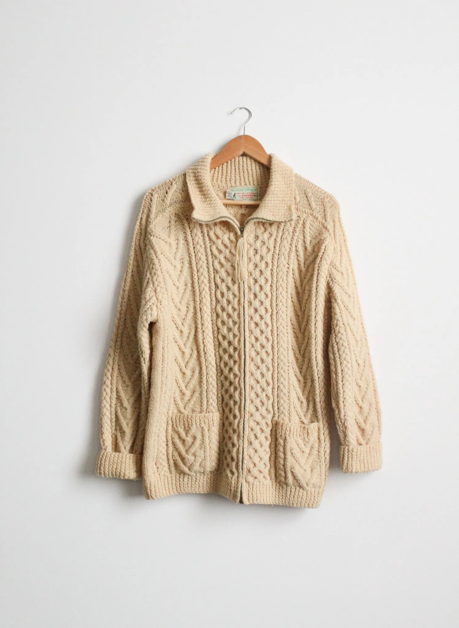 fisherman zip-front sweater 1919 Vintage