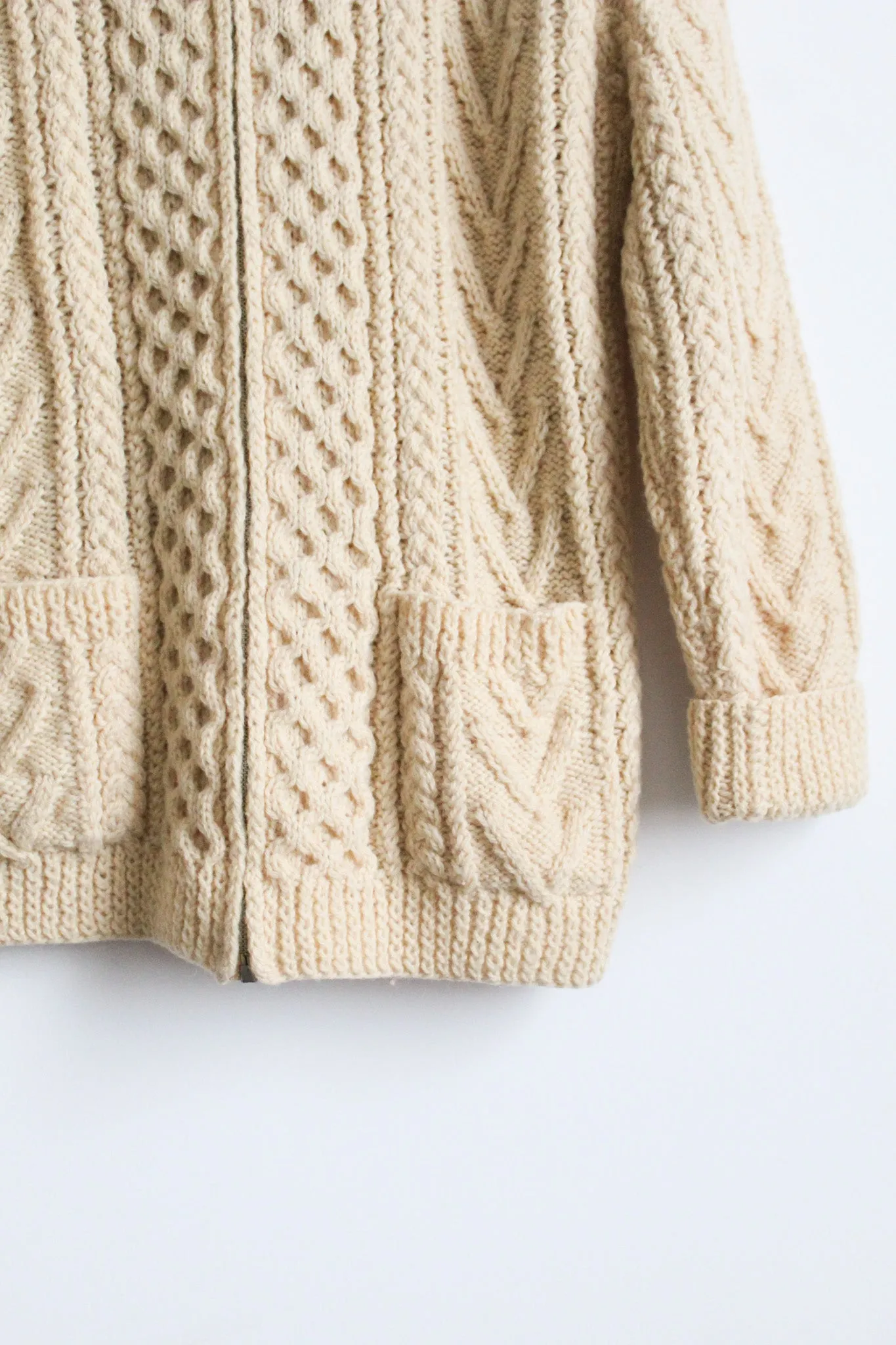 fisherman zip-front sweater 1919 Vintage