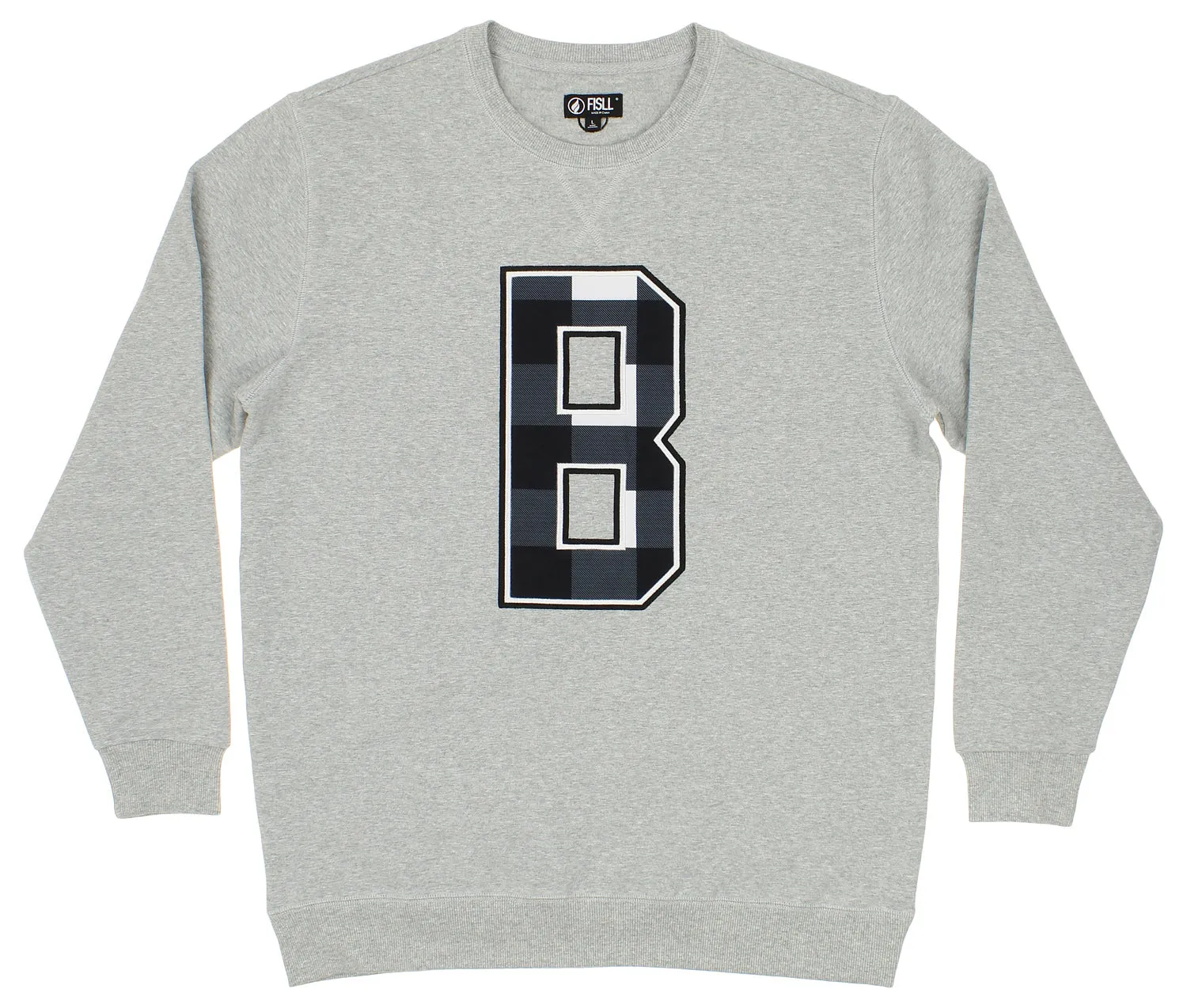 FISLL NBA Men's Brooklyn Nets Sweatshirt Top, Gray