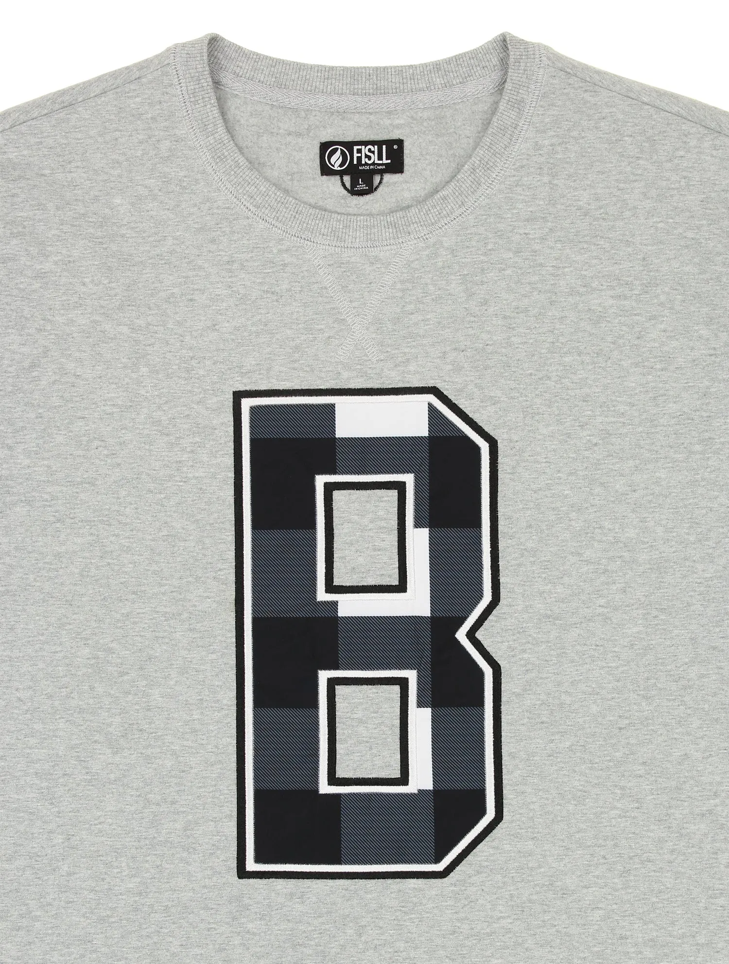 FISLL NBA Men's Brooklyn Nets Sweatshirt Top, Gray