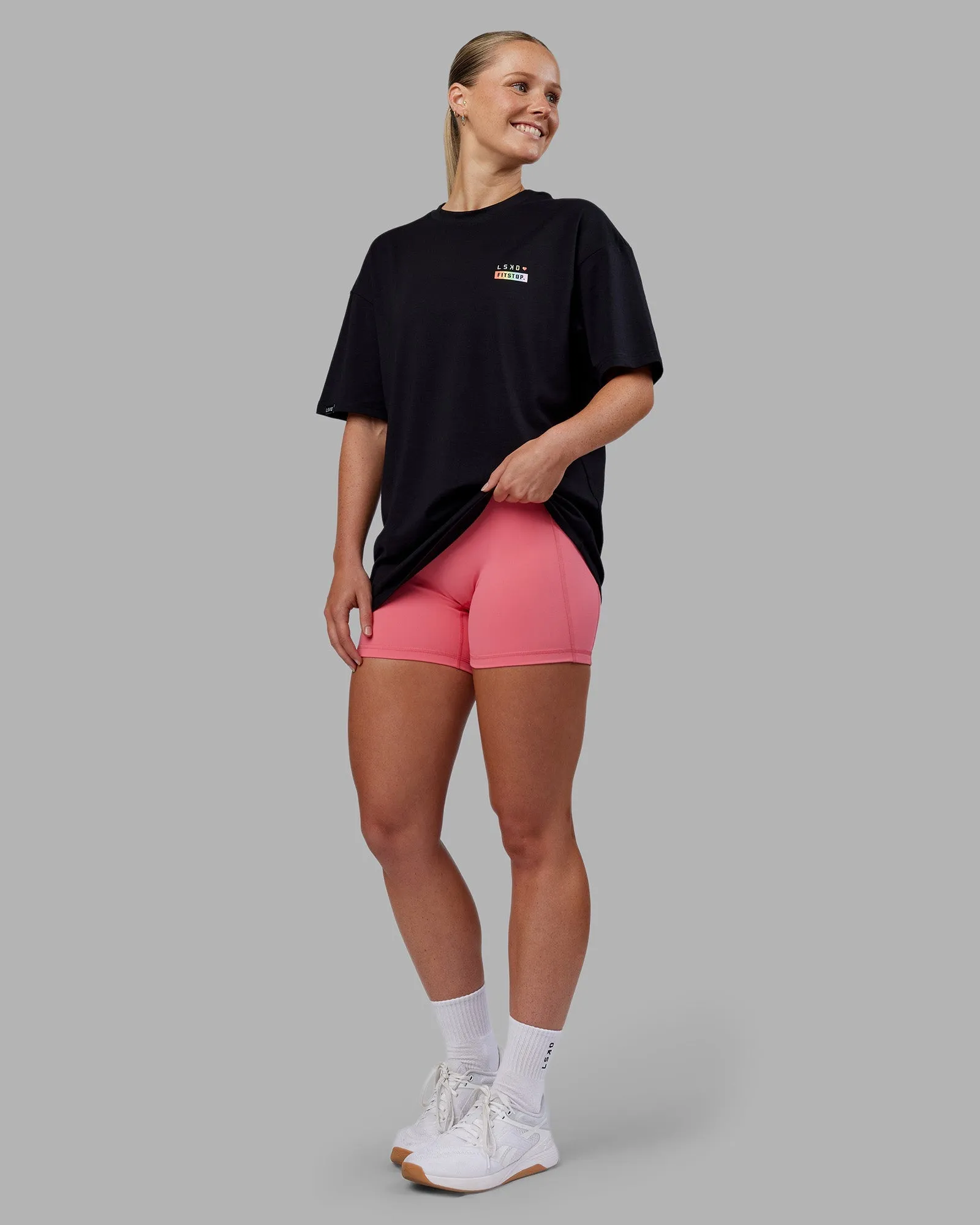 Fitstop Unstoppable Together FLXCotton Oversize Tee - Black
