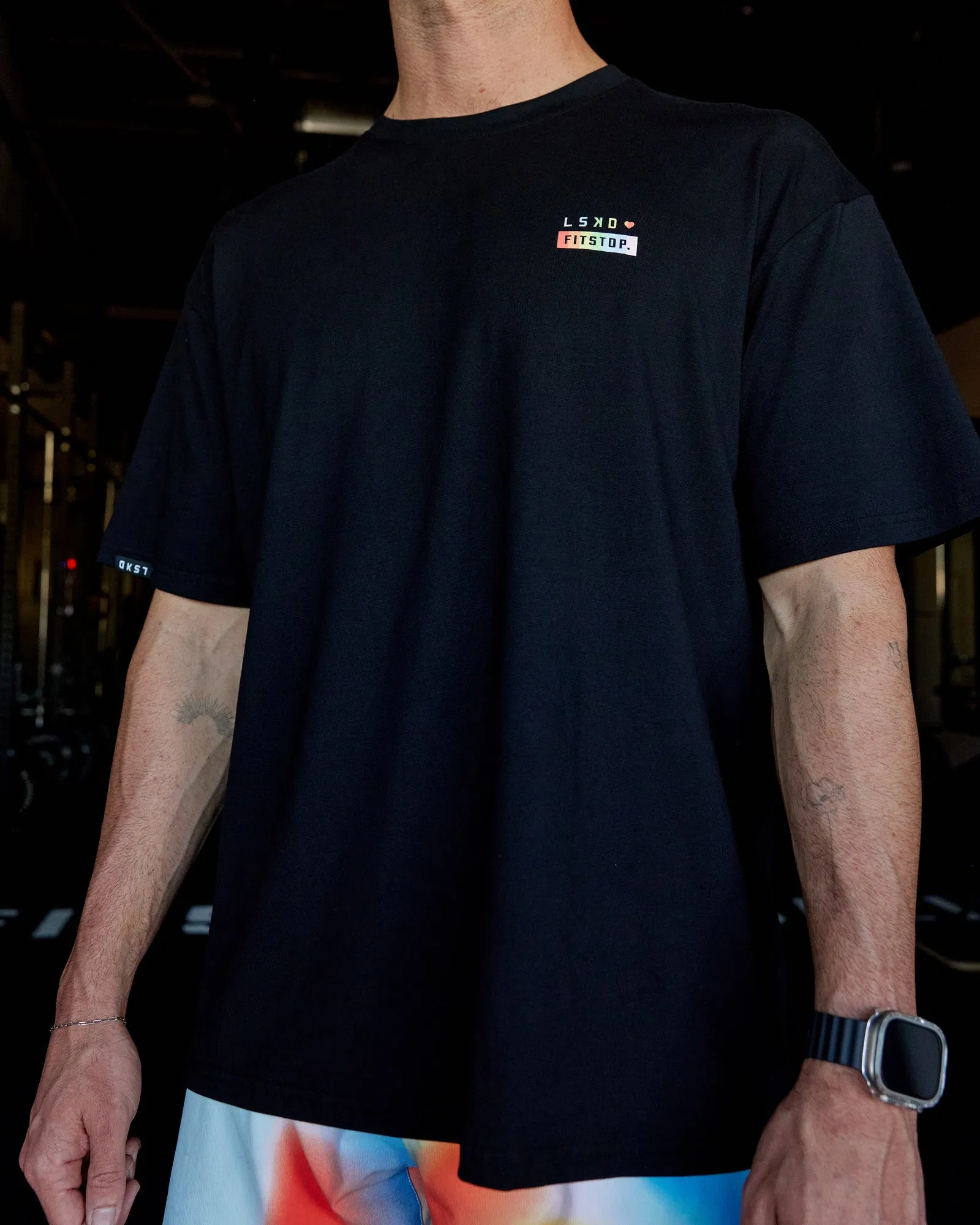 Fitstop Unstoppable Together FLXCotton Oversize Tee - Black