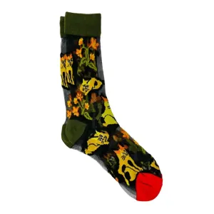Floral & Fauna Mesh Socks
