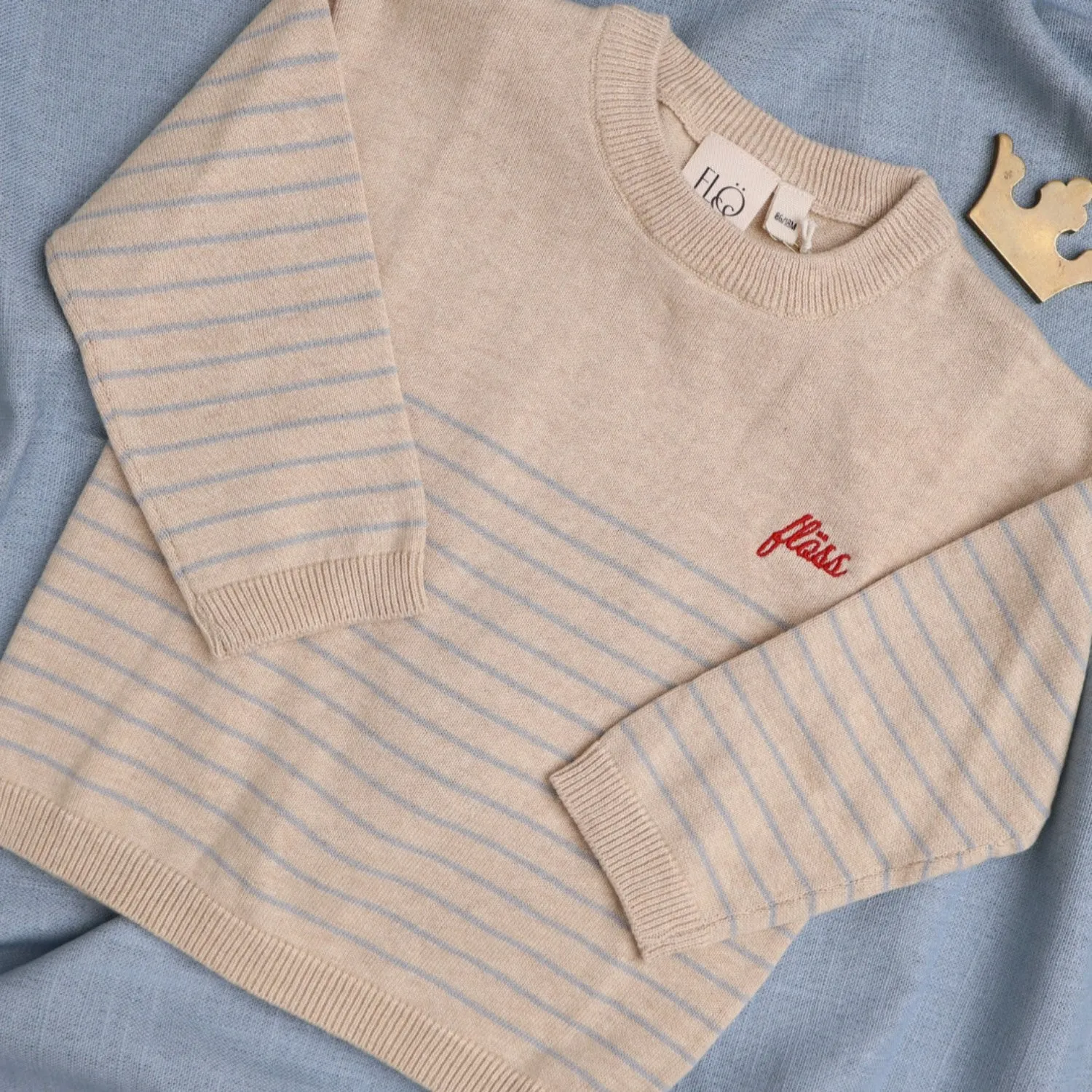Flss Cloud Melange/Sea Salt Hansen Sweater