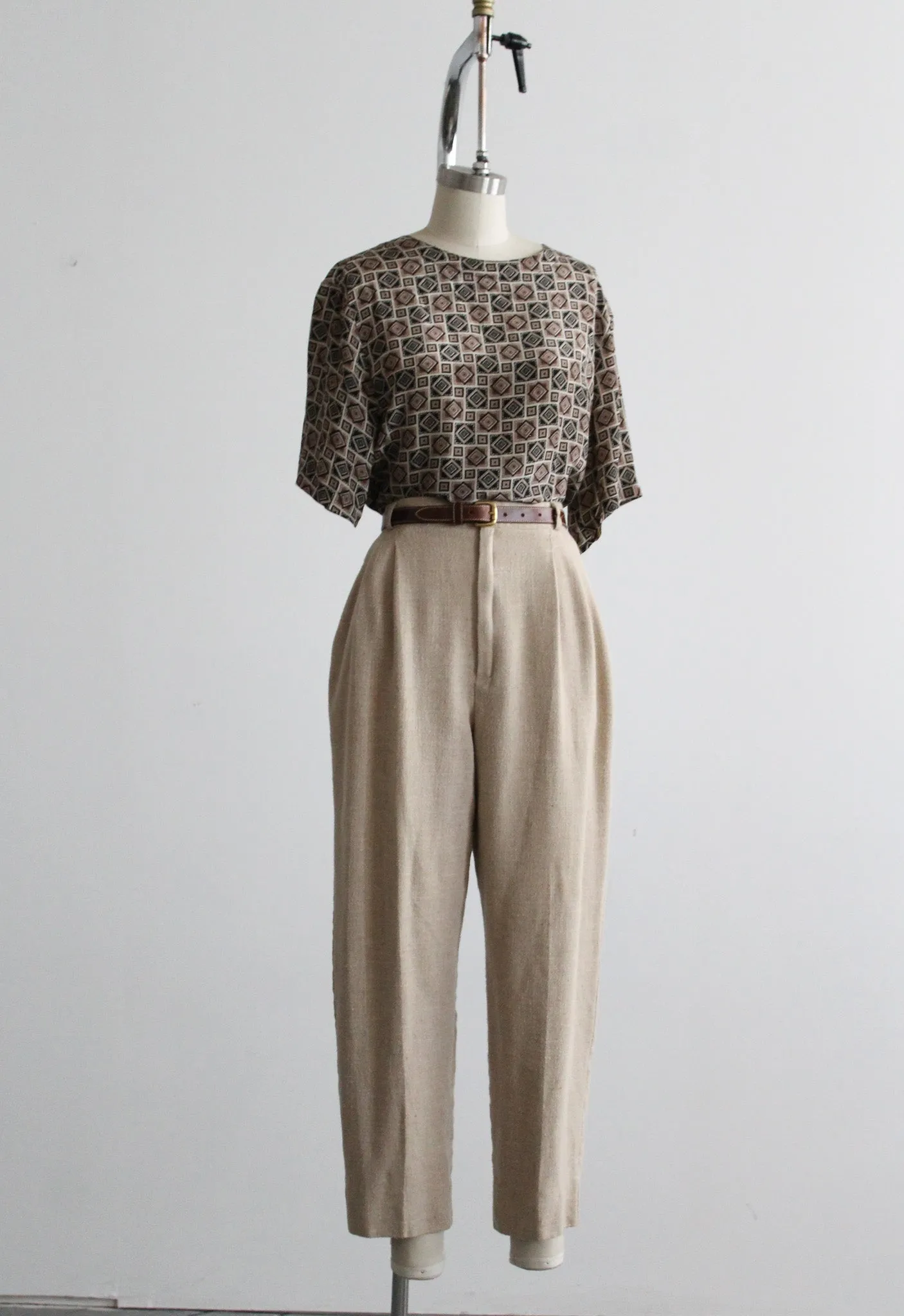 foulard silk tee 1919 Vintage