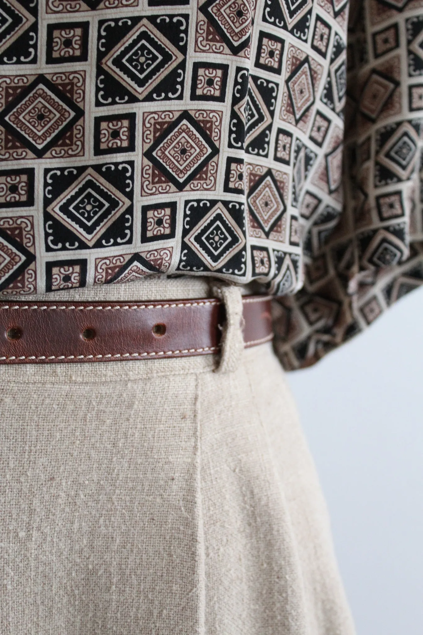 foulard silk tee 1919 Vintage