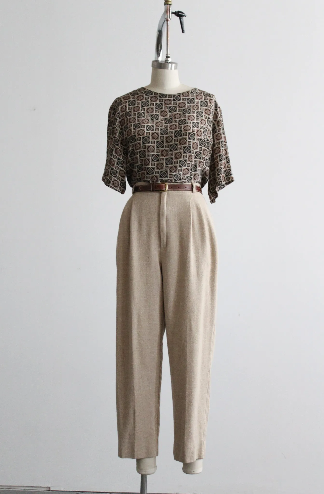 foulard silk tee 1919 Vintage