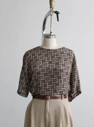 foulard silk tee 1919 Vintage
