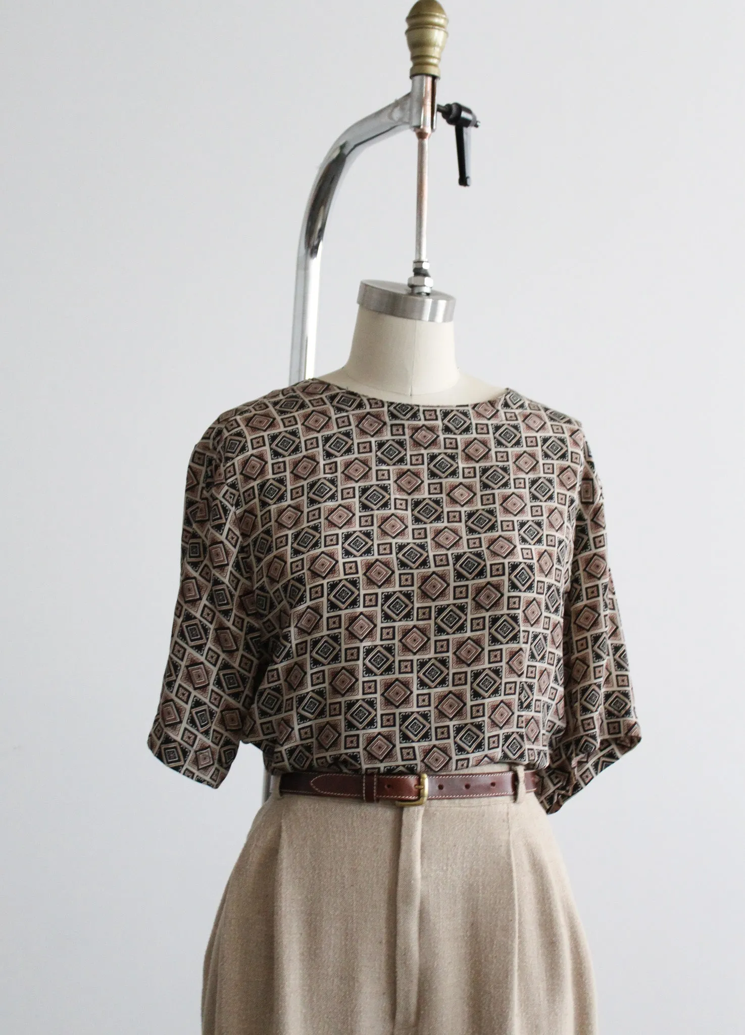 foulard silk tee 1919 Vintage