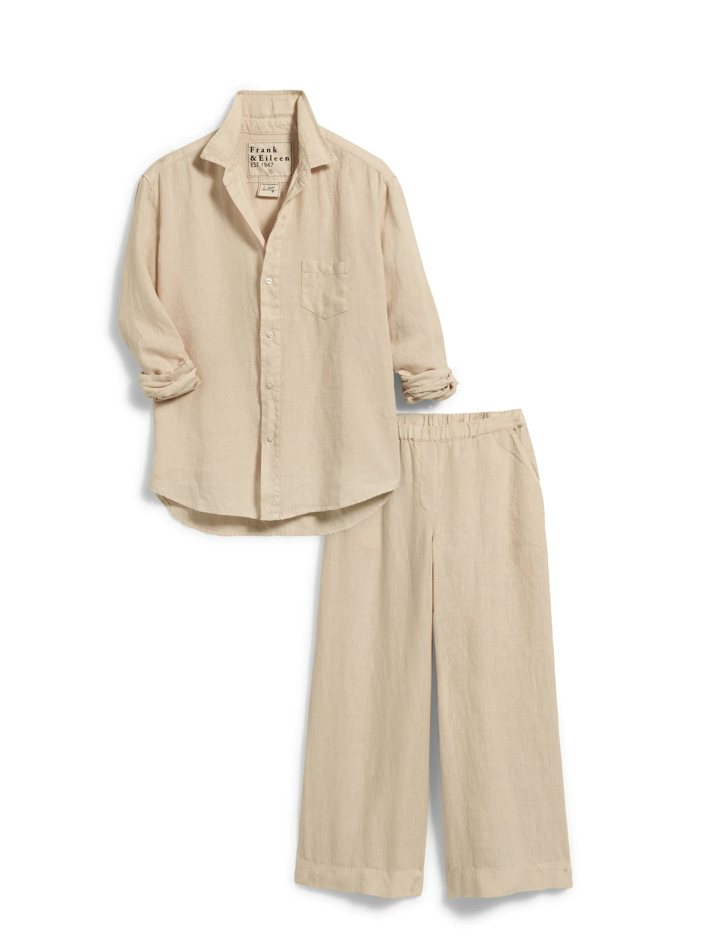 FRANK AND EILEEN - MAISIE WIDE LEG LINEN PULL ON PANT FOR THE TUSCANY GETAWAY SET
