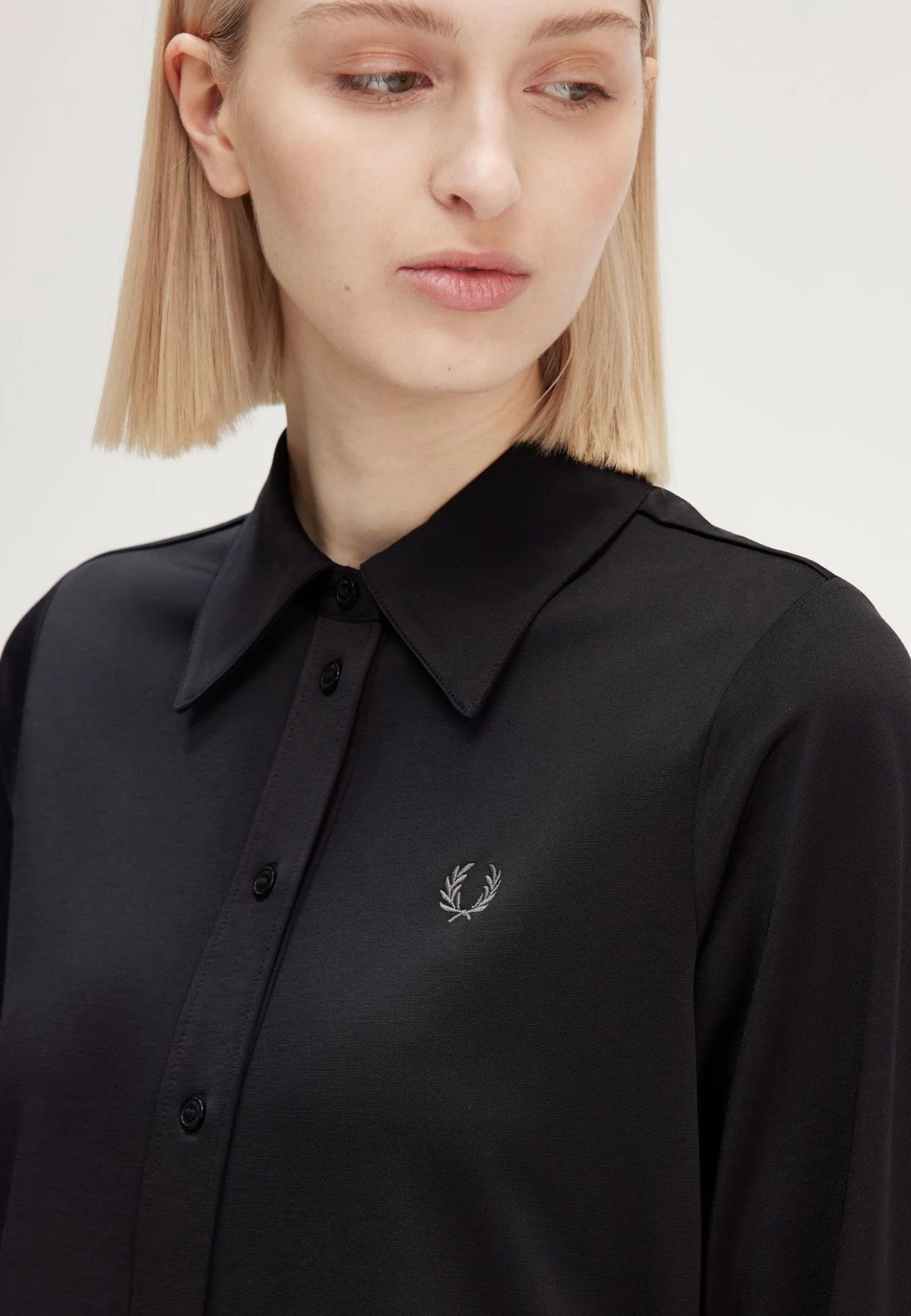 Fred Perry - Button Through Black - Dress