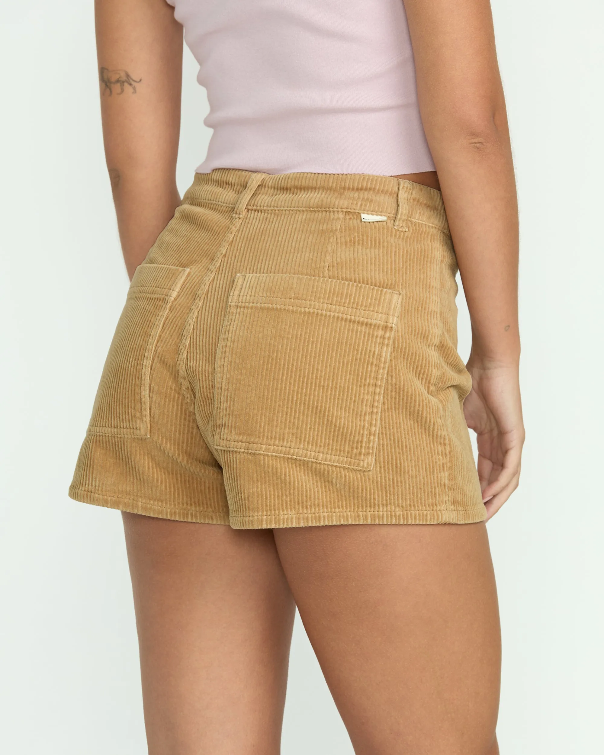 Free Fall Corduroy Shorts - Khaki Billabong