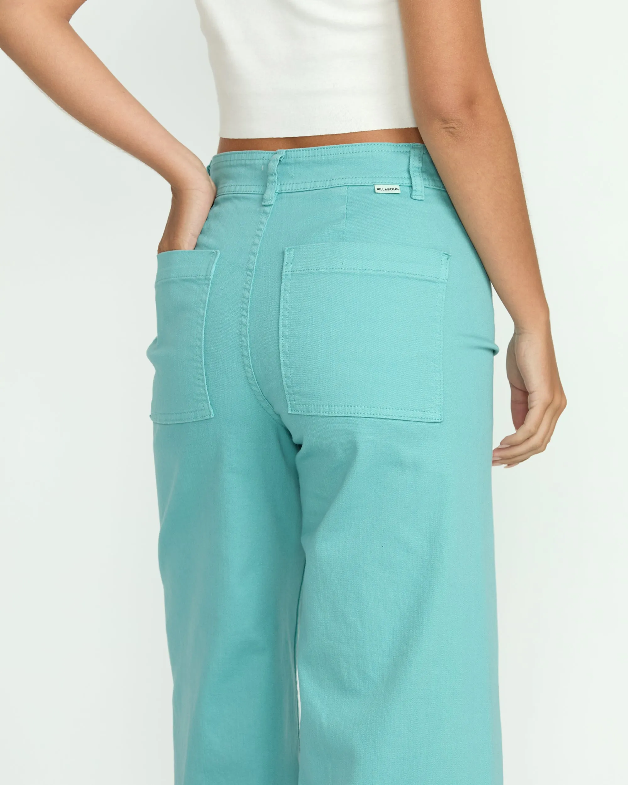 Free Fall High-Waist Pants - Misty Blue Billabong