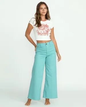 Free Fall High-Waist Pants - Misty Blue Billabong