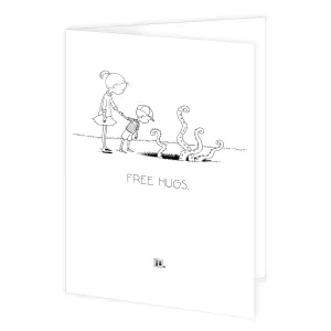 Free Hugs Engeldark Card