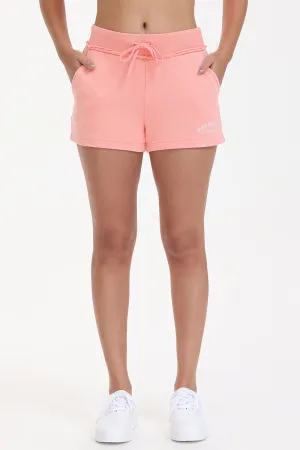 French Terry Embroidered Shorts by Juicy Couture