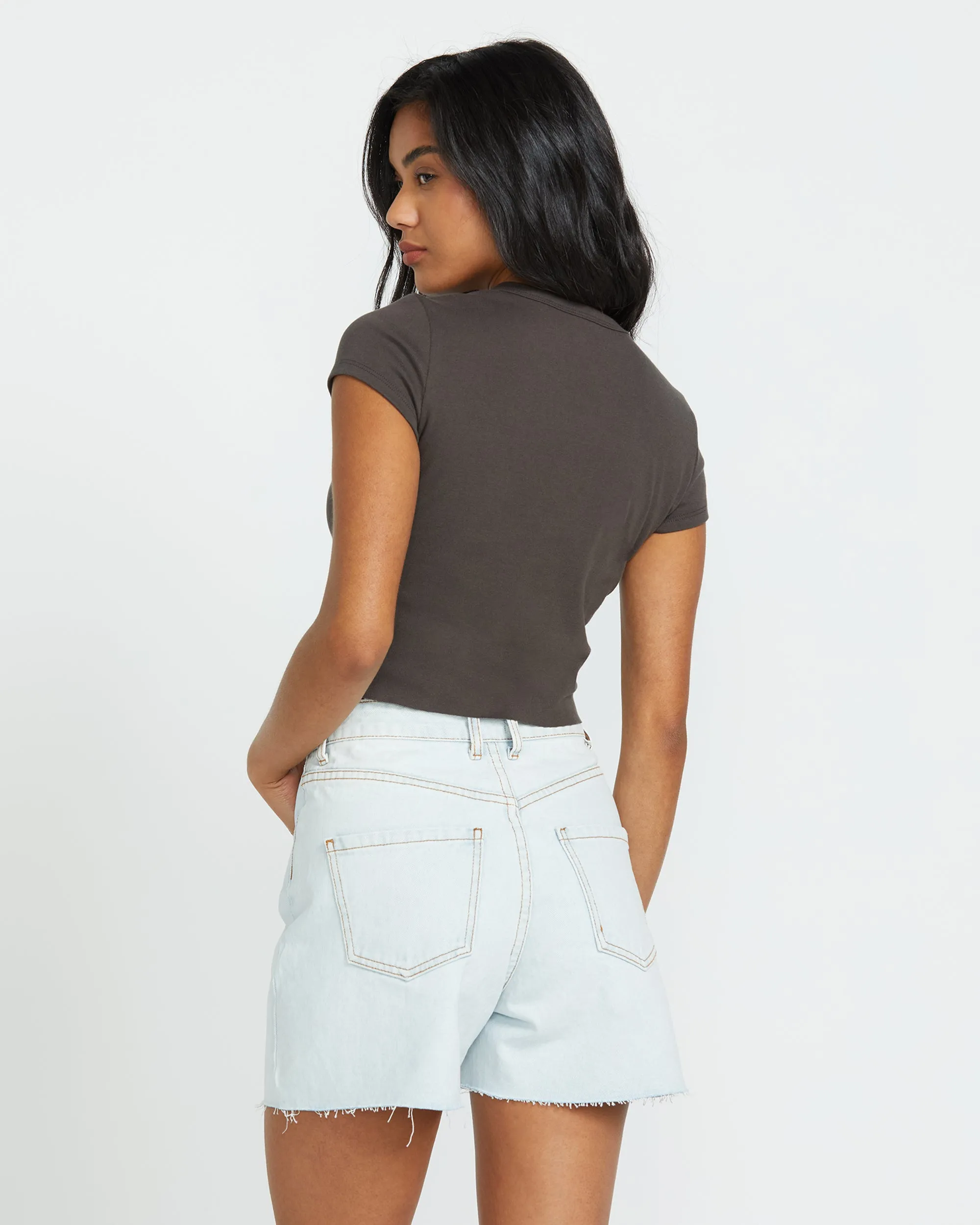 Goes Around Tee - Off Black Billabong