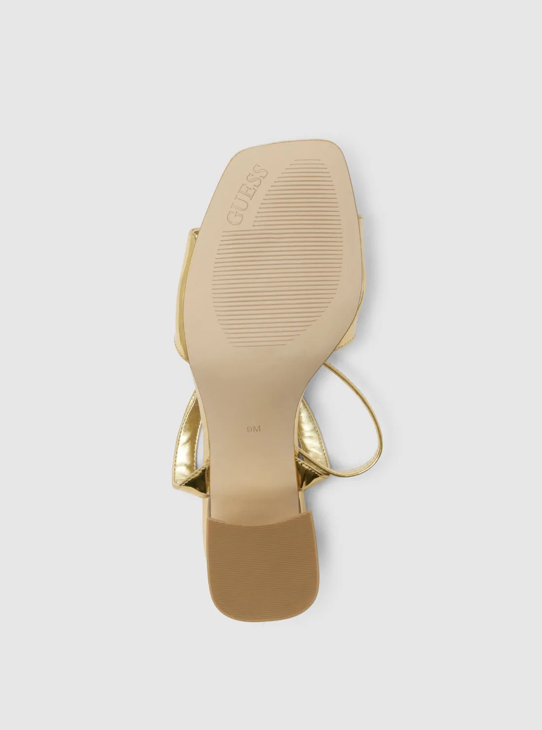 Gold Gelyae Block Heel Guess