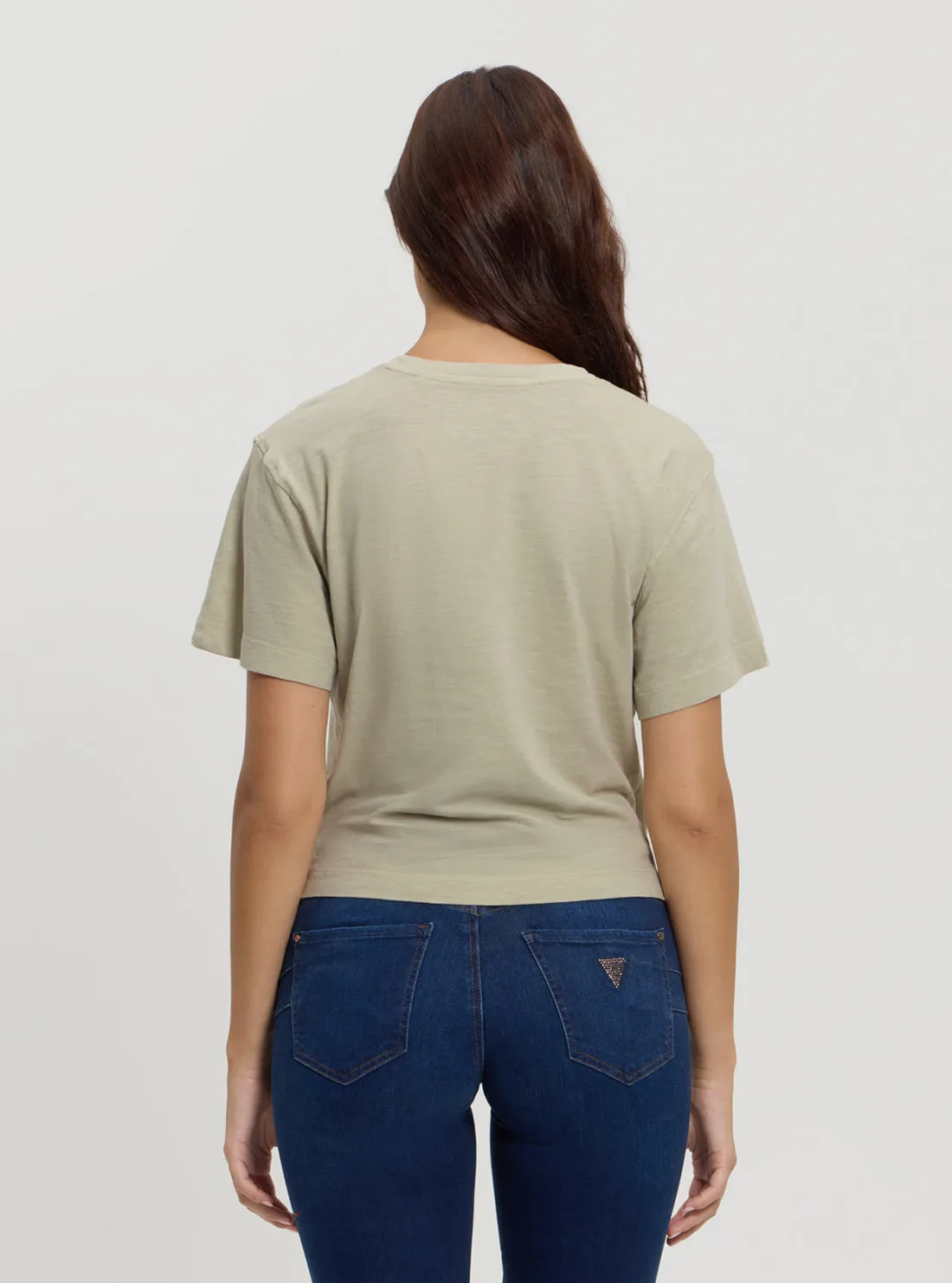 Green California Print T-Shirt Guess
