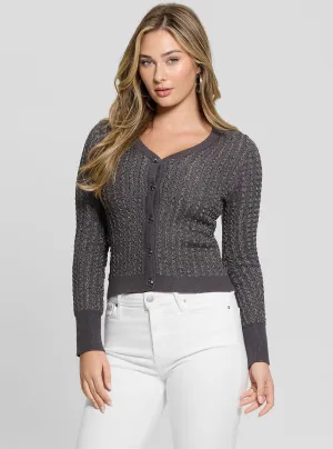 Grey Josie Knit Cardigan Guess