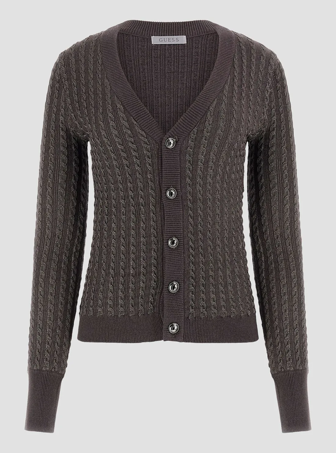 Grey Josie Knit Cardigan Guess